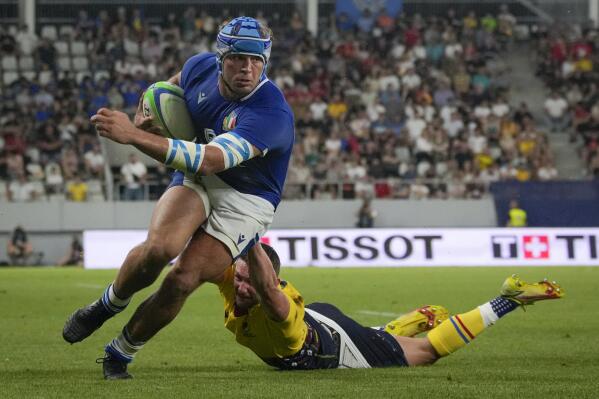 Italy on three win streak after beating Romania 45 13 AP News